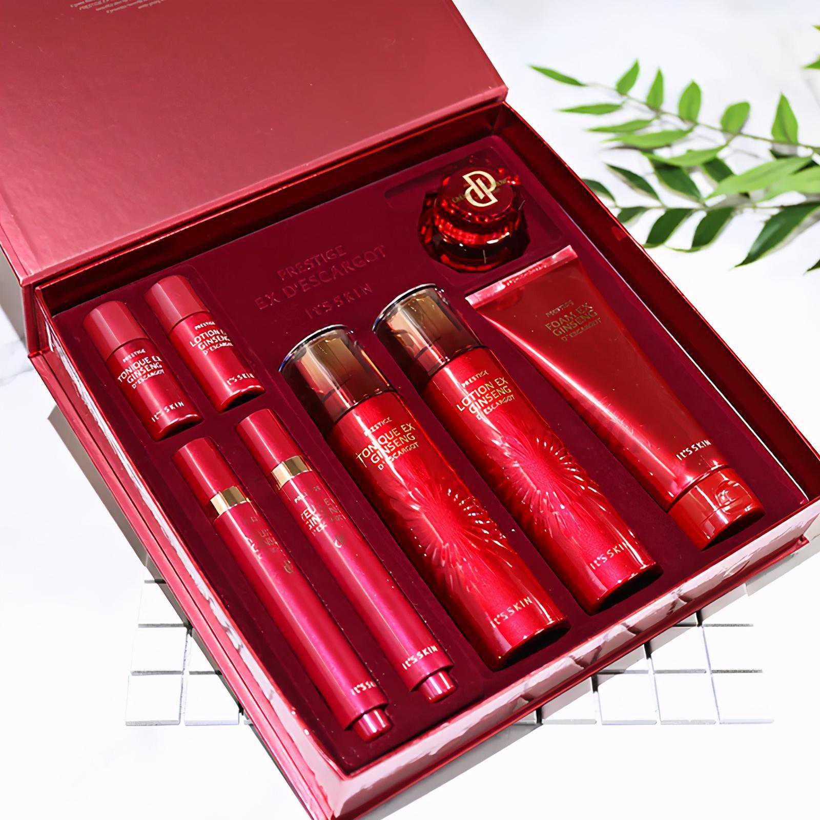 伊思红参水乳眼霜套盒，30+熟女肌自用和送长辈的不二之选