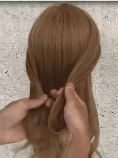 公主头这样扎，编发教程